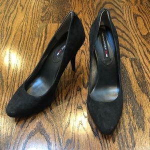 Black Suede Heels from Banana Republic